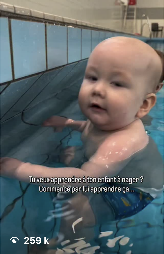 Post Le Petit Nageur